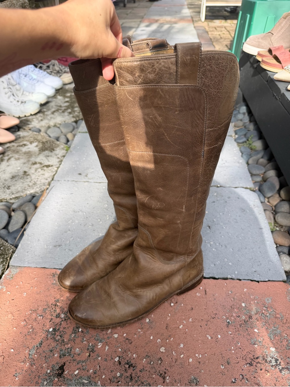 Brown Frye Leather Knee-High Women’s Boots Size 9.5